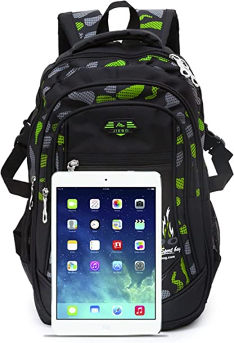 Boys' backpack student kids book bags durable school bags large sturdy travel waterproof