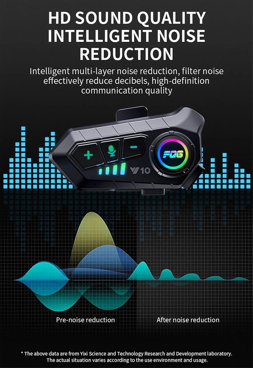 Motorhelm Headset - Helm Headset - Bluetooth Headset - Draadloze Oortelefoon - Waterdicht - Twee stuks
