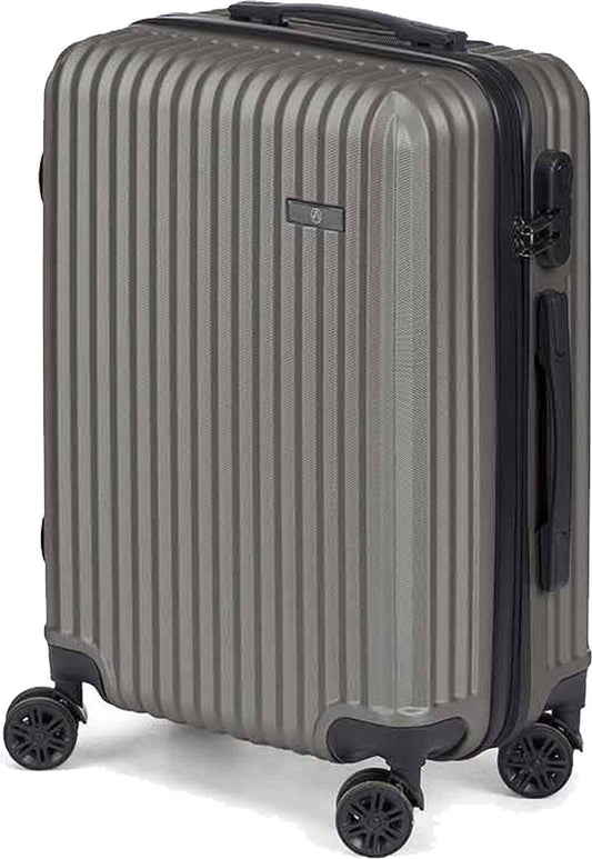 Cabine handbagage reistrolley koffer Alcatraz - zwenkwielen - 57 x 38 x 23 cm - 48 liter - antraciet - cijferslot - dubbele trekstang