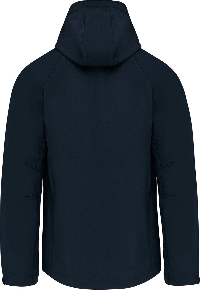 Men's Outdoor Jacket with Ballin Est. 2013 Softshell Hooded Jacket Print - Blue - Size S