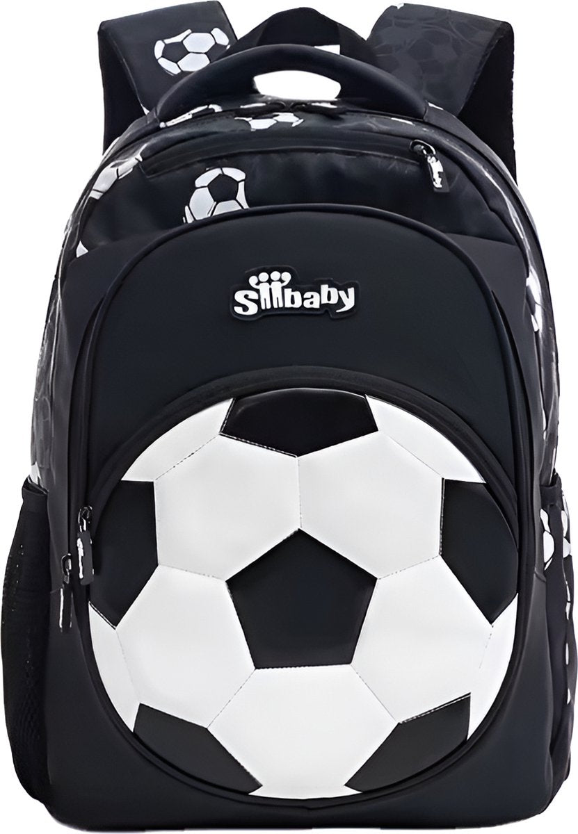 E-Shop4u - New Oxford Football School Bag for Boys | Durable, Comfortable & Stylish - Black White