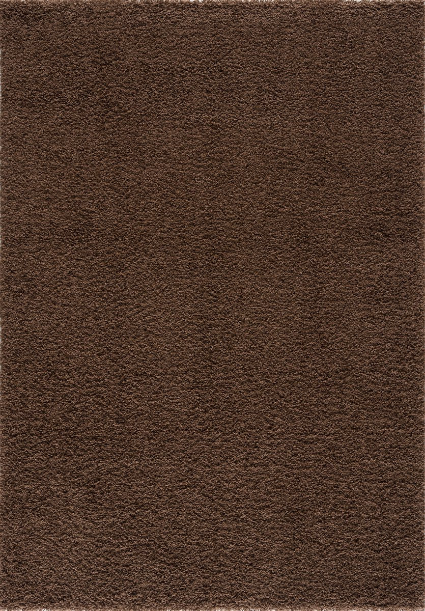 Loca Shaggy Vloerkleed Bruin - 200x290 CM - Hoogpolig vloerkleed - Tapijt Woonkamer, Slaapkamer