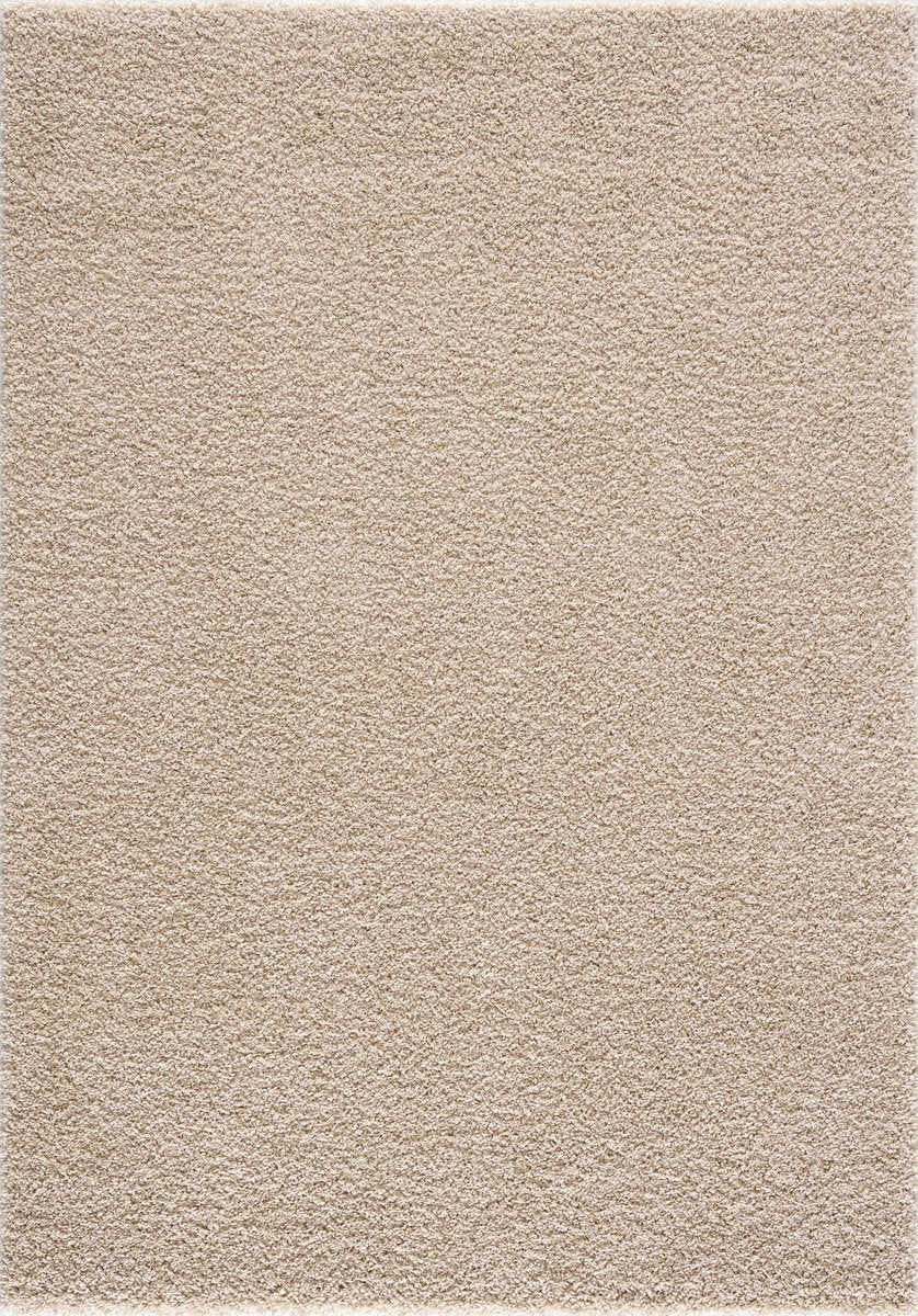 Loca Shaggy Vloerkleed Beige - 120x170 CM - Hoogpolig Vloerkleed - Tapijt voor Woonkamer, Slaapkamer