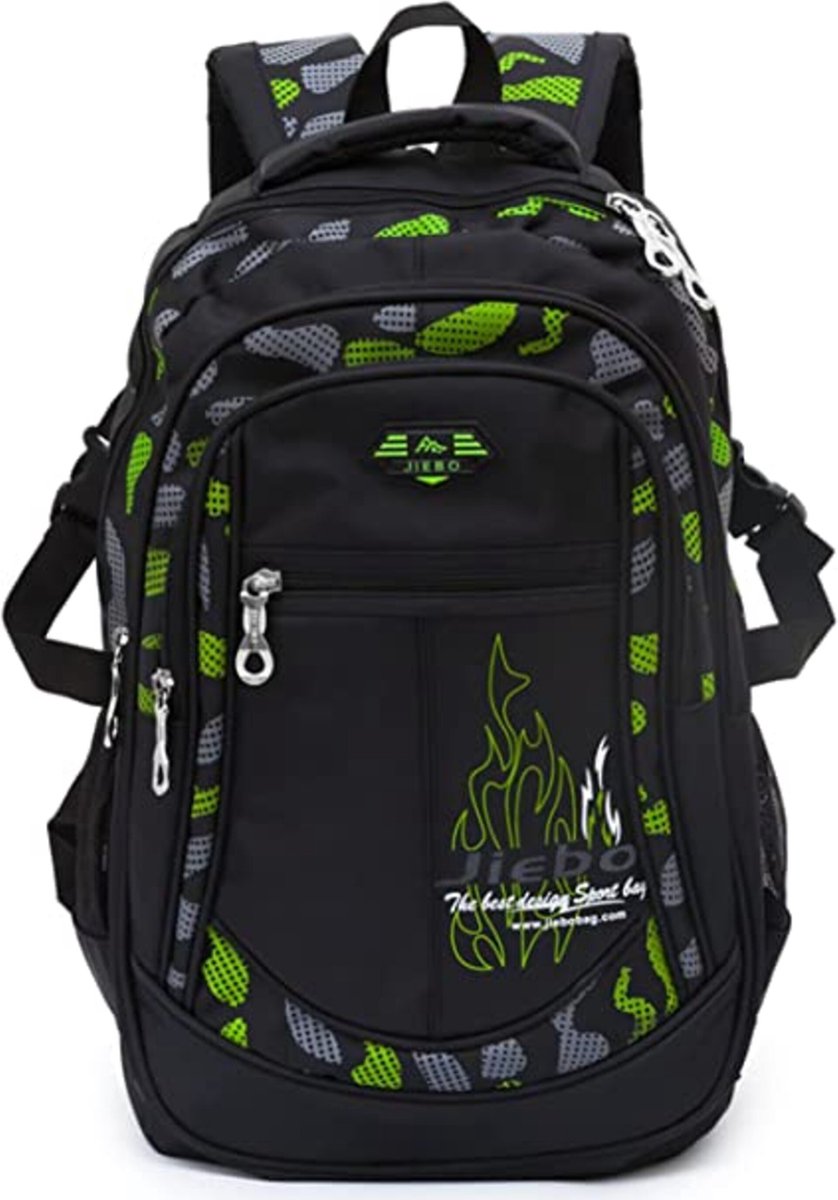 Boys' backpack student kids book bags durable school bags large sturdy travel waterproof