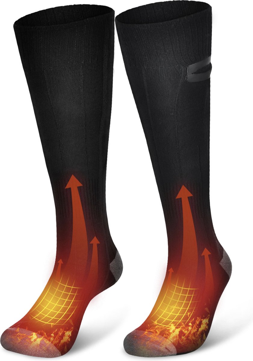 ✅Heated Socks - Electric Socks - Rechargeable Battery Included - Unisex - 3 Different Settings - Hiking - Skiing - Cycling - Camping - Fishing - Heated Underwear✅