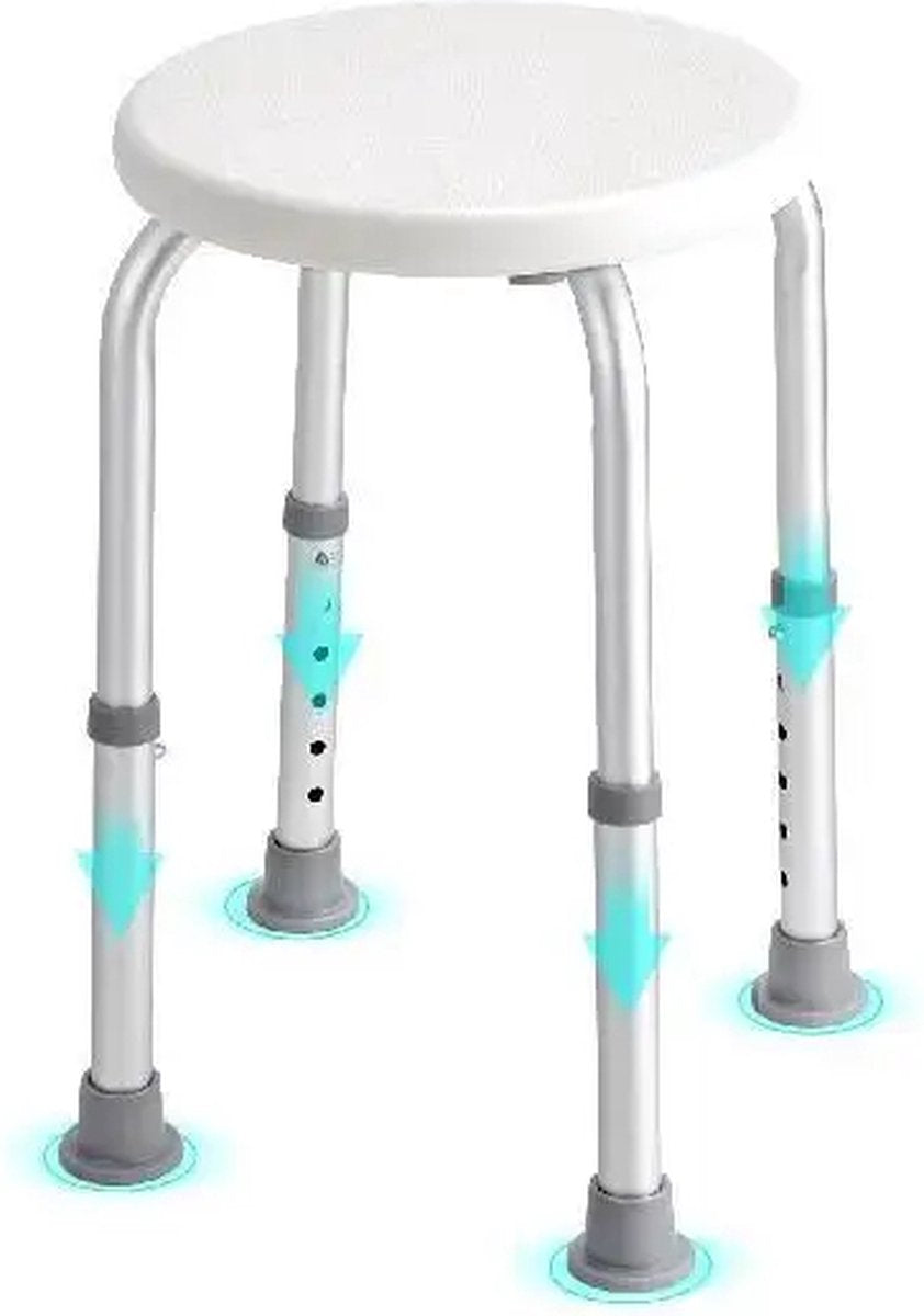 Affordable Goods® Shower Chair - Shower Stool - Shower Chairs - Height Adjustable Shower Stool - Non-Slip