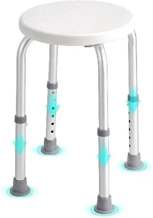 Affordable Goods® Shower Chair - Shower Stool - Shower Chairs - Height Adjustable Shower Stool - Non-Slip