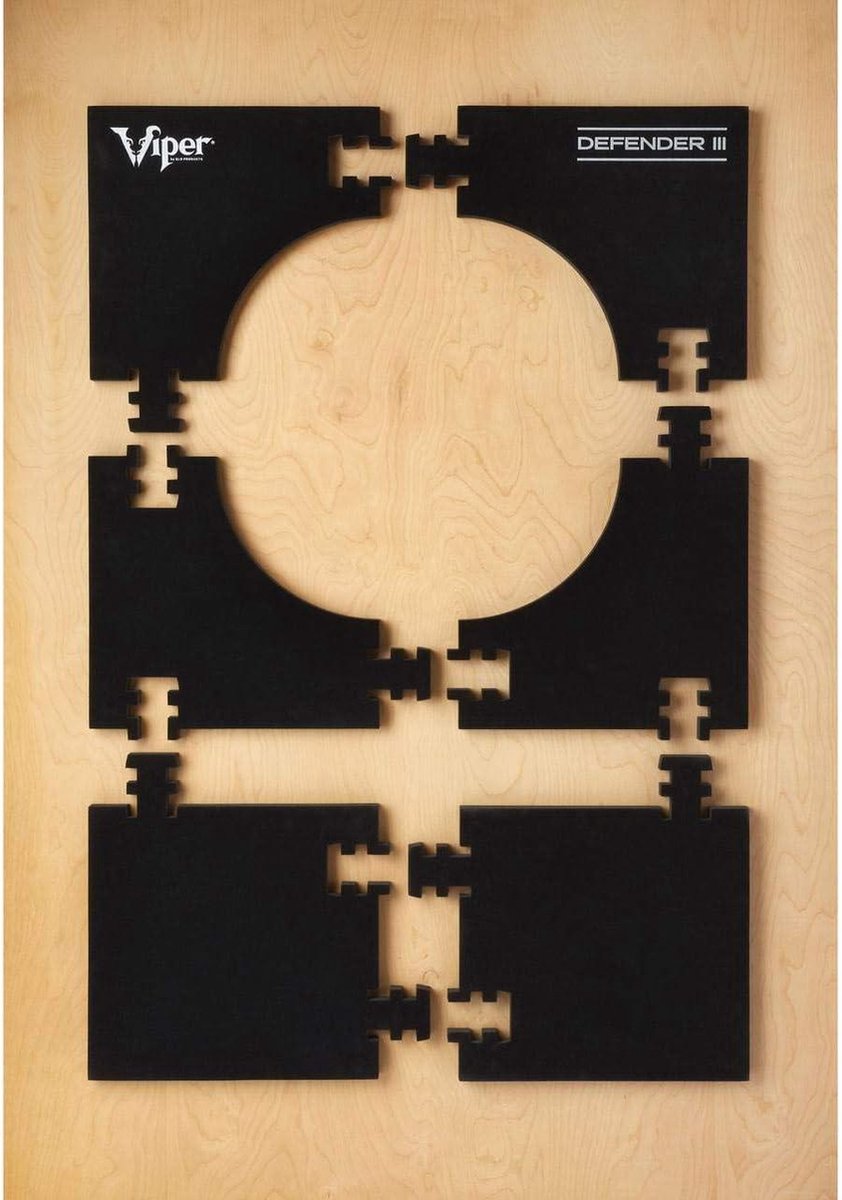 Defender III Extended Length Dartboard Surround Wall Protector - Dartsbescherming voor Viper. foam board