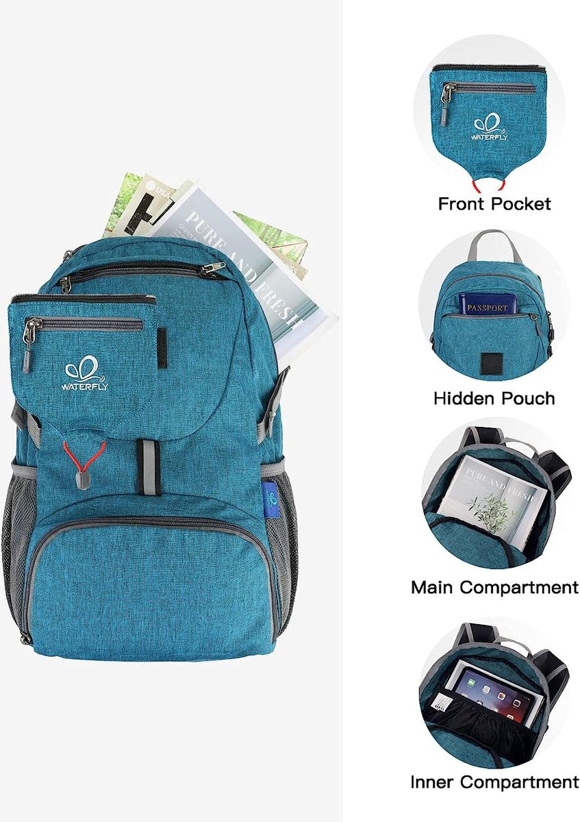 Hiking Backpack, 20 Liter, Ultralight Outdoor Backpack, Foldable, Waterproof, Multifunctional Daypack for Cycling, Traveling, Climbing, and Sports