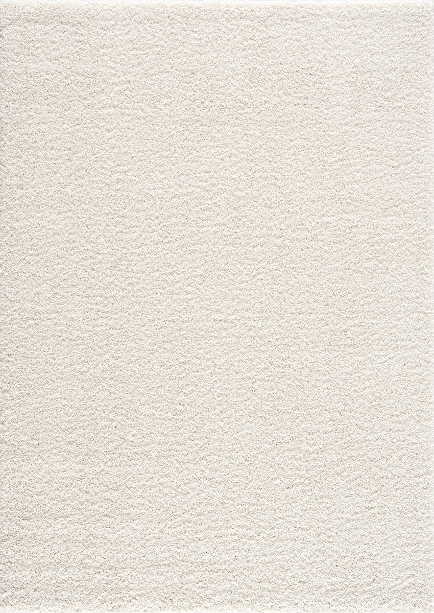 Loca Shaggy Vloerkleed Crème - 200x290 CM - Hoogpolig Vloerkleed - Tapijt Woonkamer, Slaapkamer