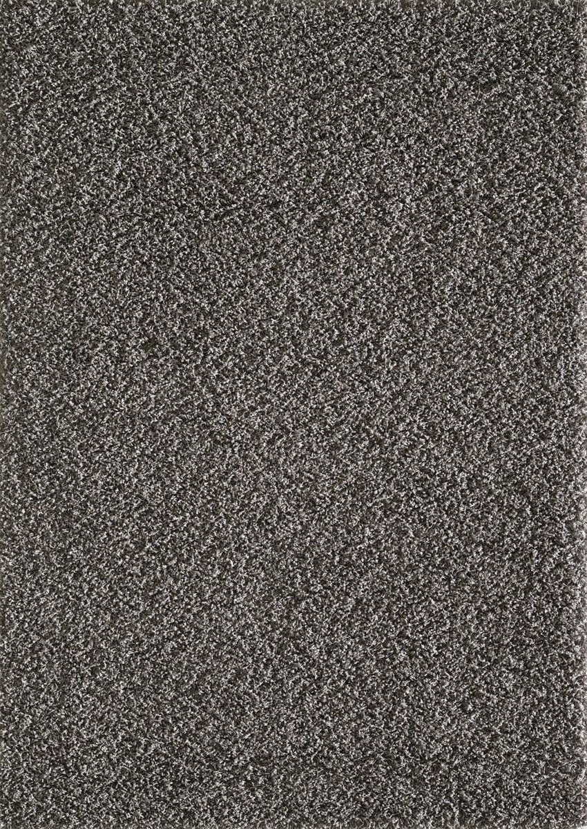 Vloerkleed Grijs Effen Hoogpolig Tapijt Loca - 160x230cm