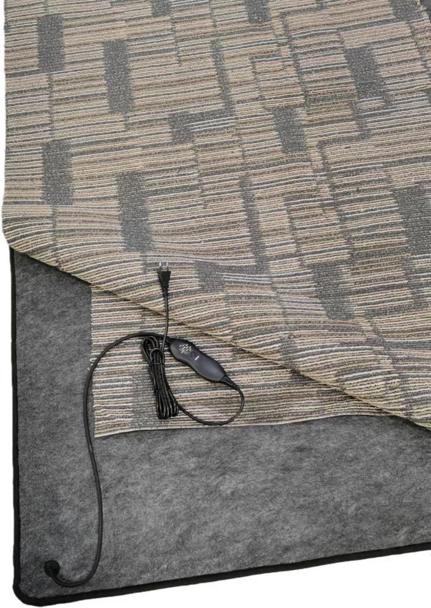 Carpet heating - rug heating - heating mat - 180 x 200 cm with controller - adjustable temperature - timer function - energy efficient