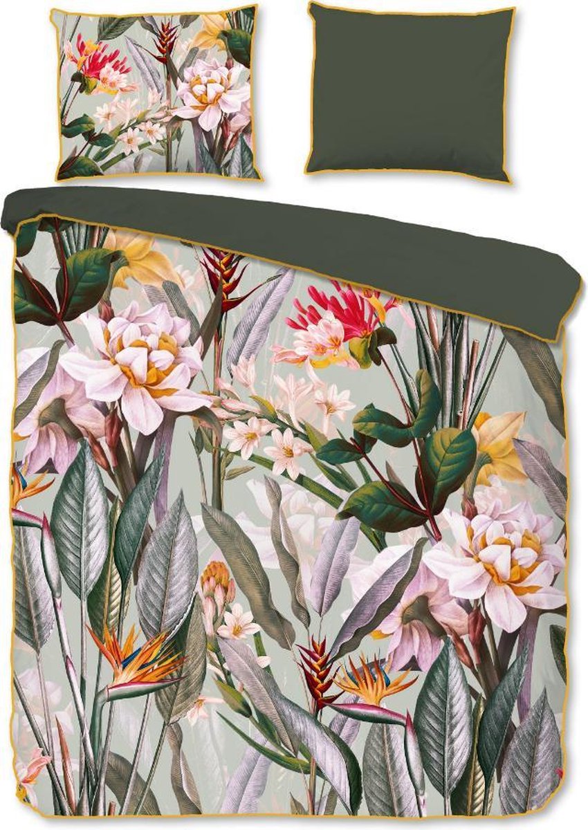 Premium organic cotton/satin duvet cover Venne - 200x200/220 (double) - extra soft and supple - subtle sheen - piped edges - skin-friendly and durable - luxury quality
