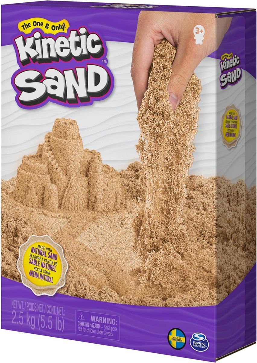 Kinetic Sand - 2,5 kg natuurlijk speelzand om te mengen, kneden en maken - Sensorisch speelgoed