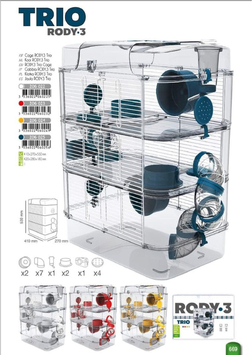 Hamsterkooi met Hamsterspeelgoed - Rattenkooi - Hamster Kooi - Hamster Huisje - Knaagdierhok - Knaagdierenkooi