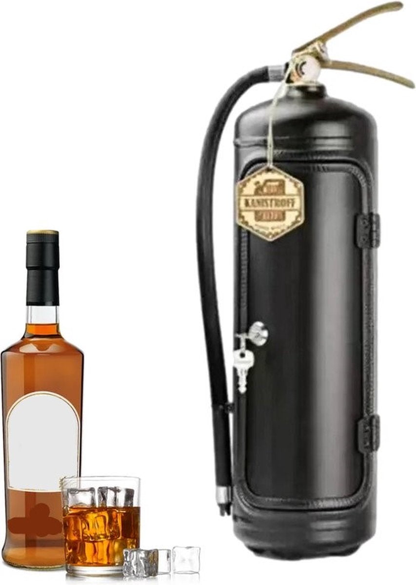 Unique Fire Extinguisher Design Storage Box - Perfect for Liquor Bottles - Drink Bottle Holder Decoration