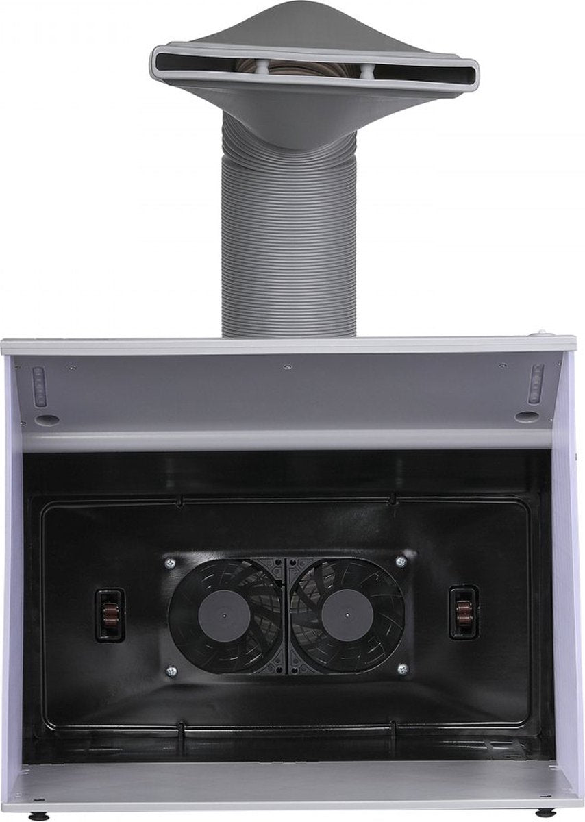 airbrush-spuitcabine-kit 405 x 330 x 355 mm, draagbaar airbrush-afzuigsysteem, airbrush-spuitcabine-afzuigsysteem 5,2 m³/min met dubbele ventilatoren voor het maken van airbrush-modellen, schilderwerkzaamheden, enz.