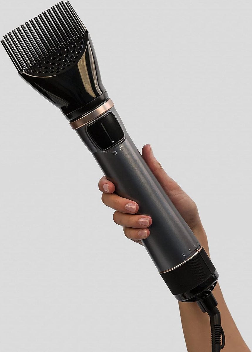 Hair Dryer with Brush - Electric Hair Brush - Curling Brush - Straightening Brush - Brush Hairdryer