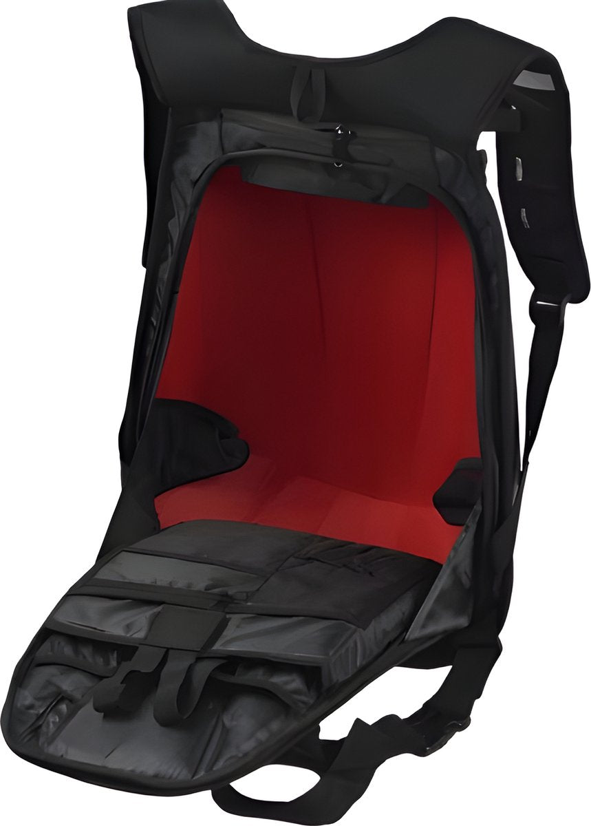 E-Shop4u - Carbon Fiber Motorhelm Rugzak 30L - Waterdichte Tas - Motorrugzak - Harde Schaal - Turtle Bag - Innovatieve Motorfietstas - Waterbestendig - Grijs