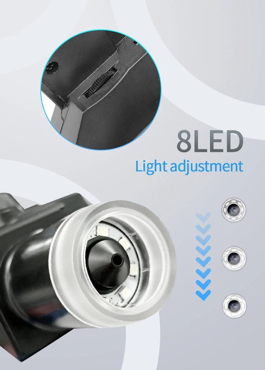 Digitale Microscoop - LCD scherm 5,5 Inch - 1080P - Full HD - 8 Ledlampen
