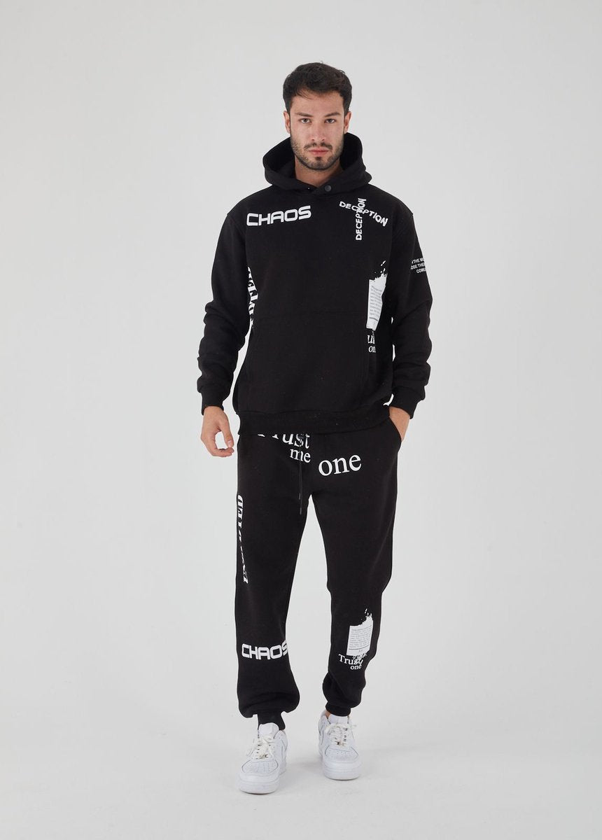 Make Me Happy Trainingspak - Katoen - Mannen Trainingspak Herfst Winter Mode Casual Kleding - S
