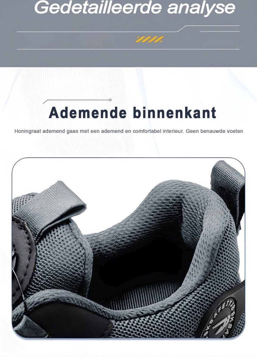 Safety Shoes - Work Shoes for Women and Men - Steel Toe - Sneaker - Non-slip - Unisex - Breathable and light design - Size 40