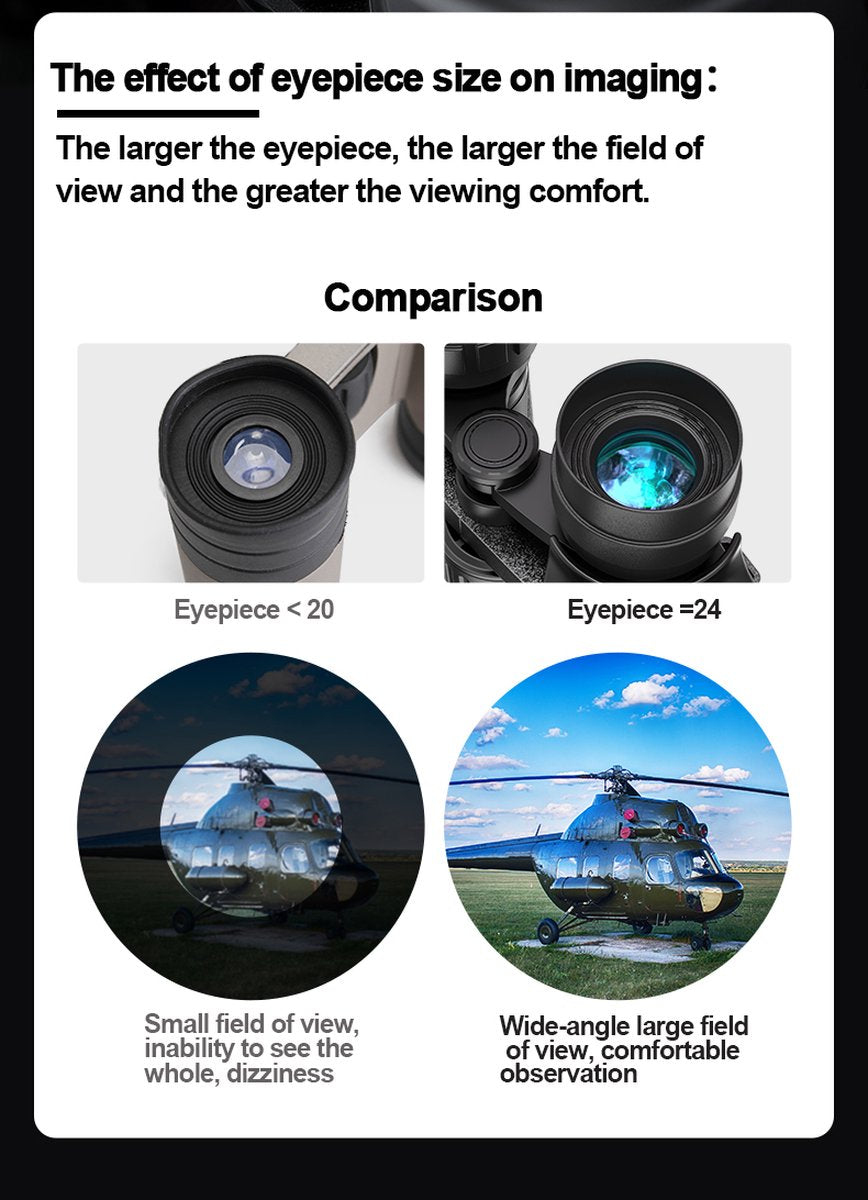 20X50 Militaire HD Zoom Krachtige Verrekijker Lange Afstand Telescoop Professionele Monoculair Weinig Licht Nachtzicht Voor Jacht Optische HD Glazen Lens Weinig Licht Nachtzicht Jacht Draagbare Nachtkijker