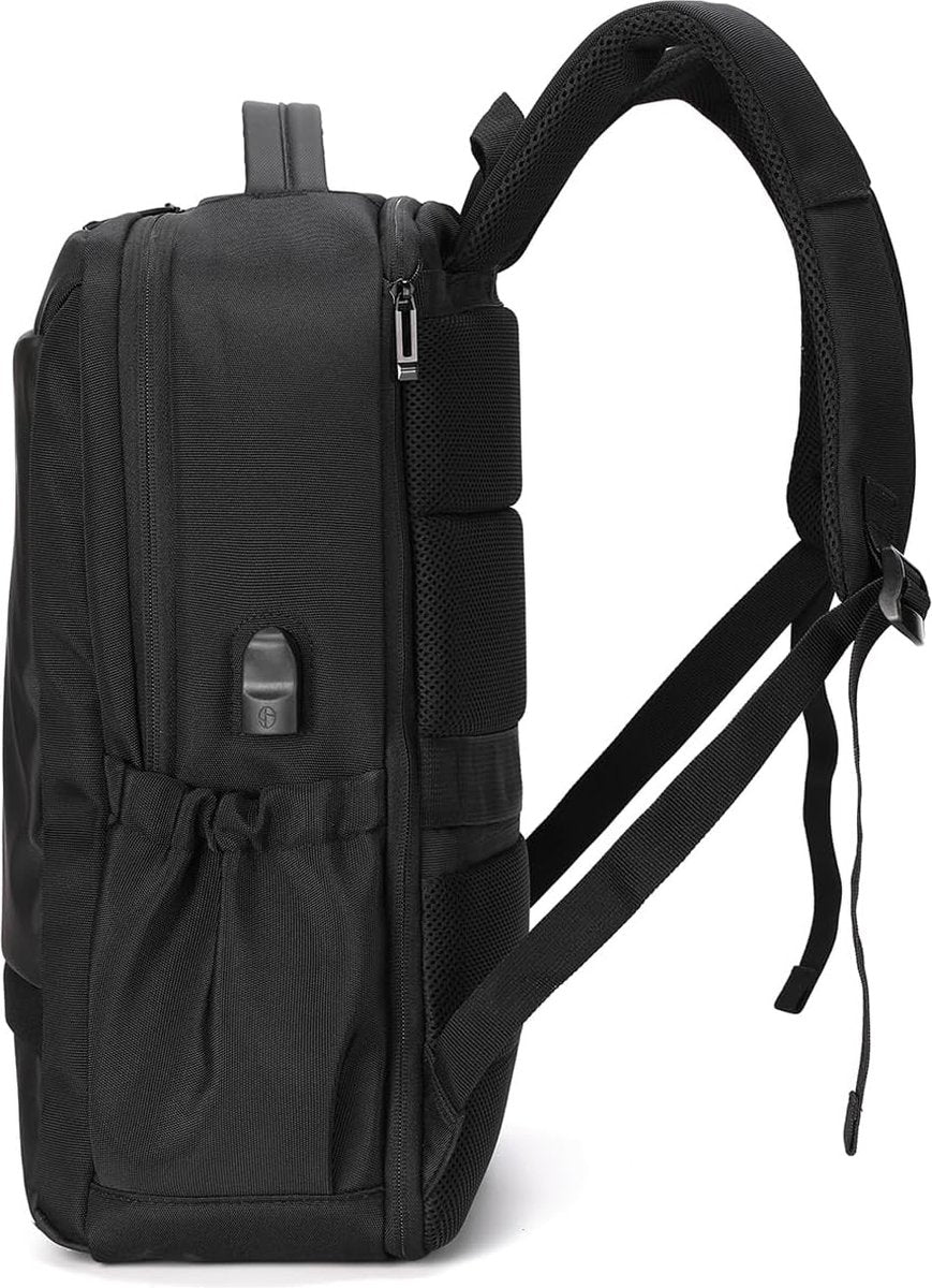 risetas Ryanair Cabine, maximale grootte, uitbreidbaar, rugzak, reizen, cabine, vliegtuig, waterdicht, Oxford, laptoptas 15,6 inch, met USB-oplaadpoort, 40 x 30 x 20 cm Wizzair Oxford, Cabine