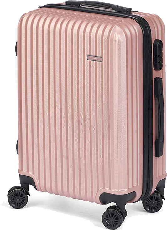 Cabine handbagage reistrolley koffer Alcatraz - zwenkwielen - 57 x 38 x 23 cm - 48 liter - roze - cijferslot - dubbel handvat