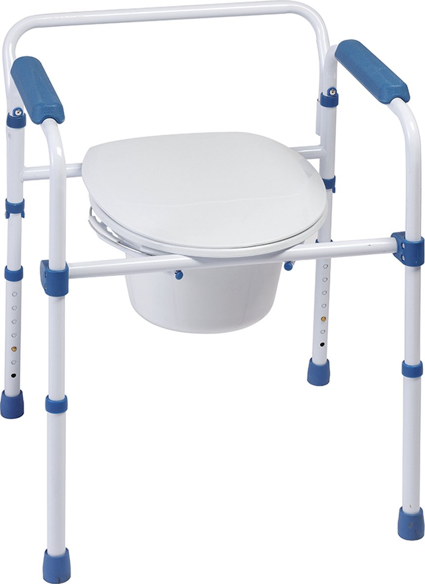 Herdegen Toiletstoel 3-in-1 | Po-stoel | Toiletverhoger | Toiletframe | Inklapbaar