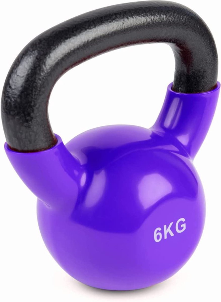 Pro Fitness Kettlebell Set – set van 3 gewichten – 2, 4 en 6 kg – Gietijzer – Opbergdoos - Cadeau