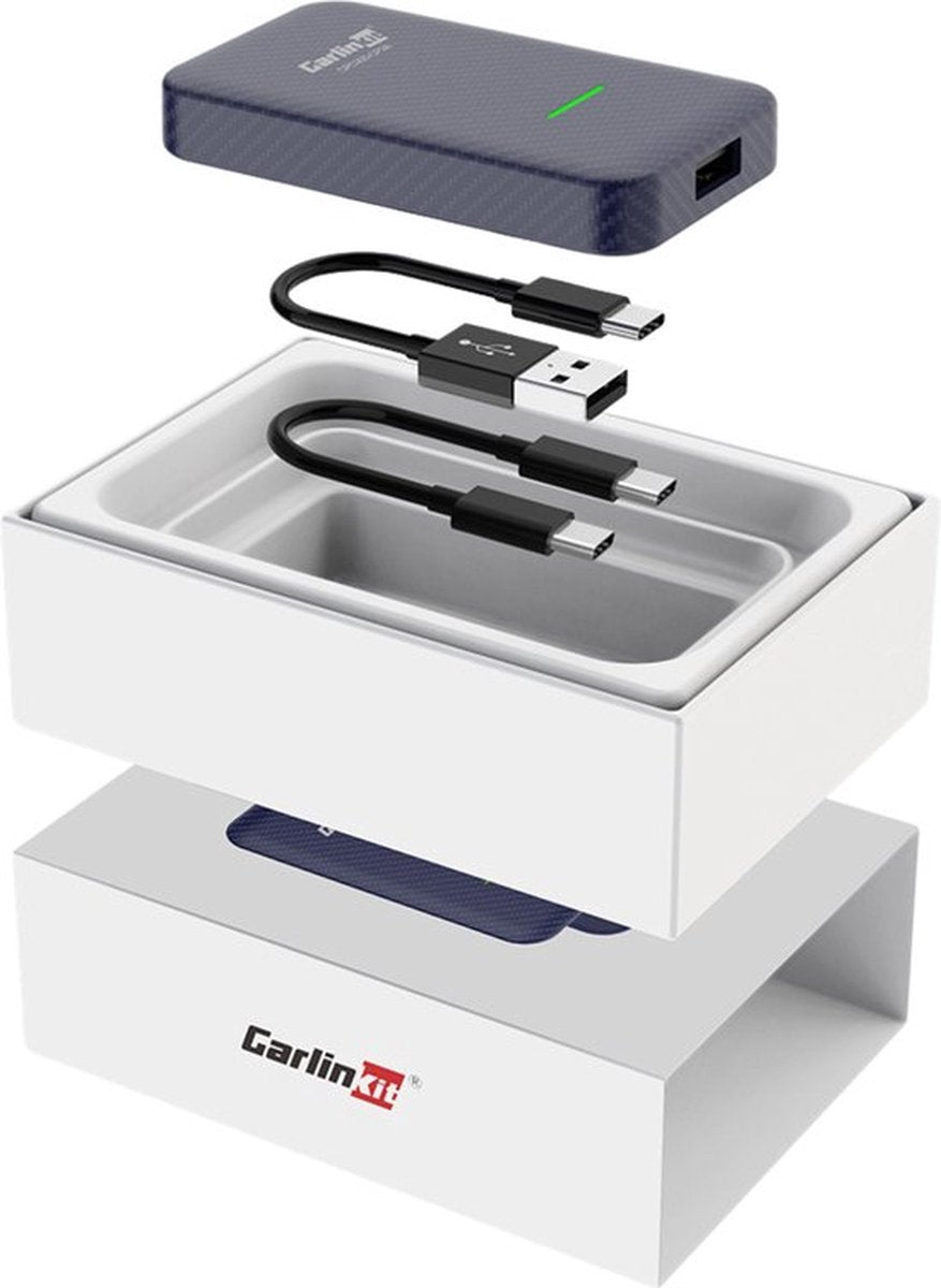 Carlinkit 4.0 Wireless USB Adapter - Dongle - Simple wired to wireless CarPlay & Android Auto! - USB-A/USB-C - CPC200/CP2A