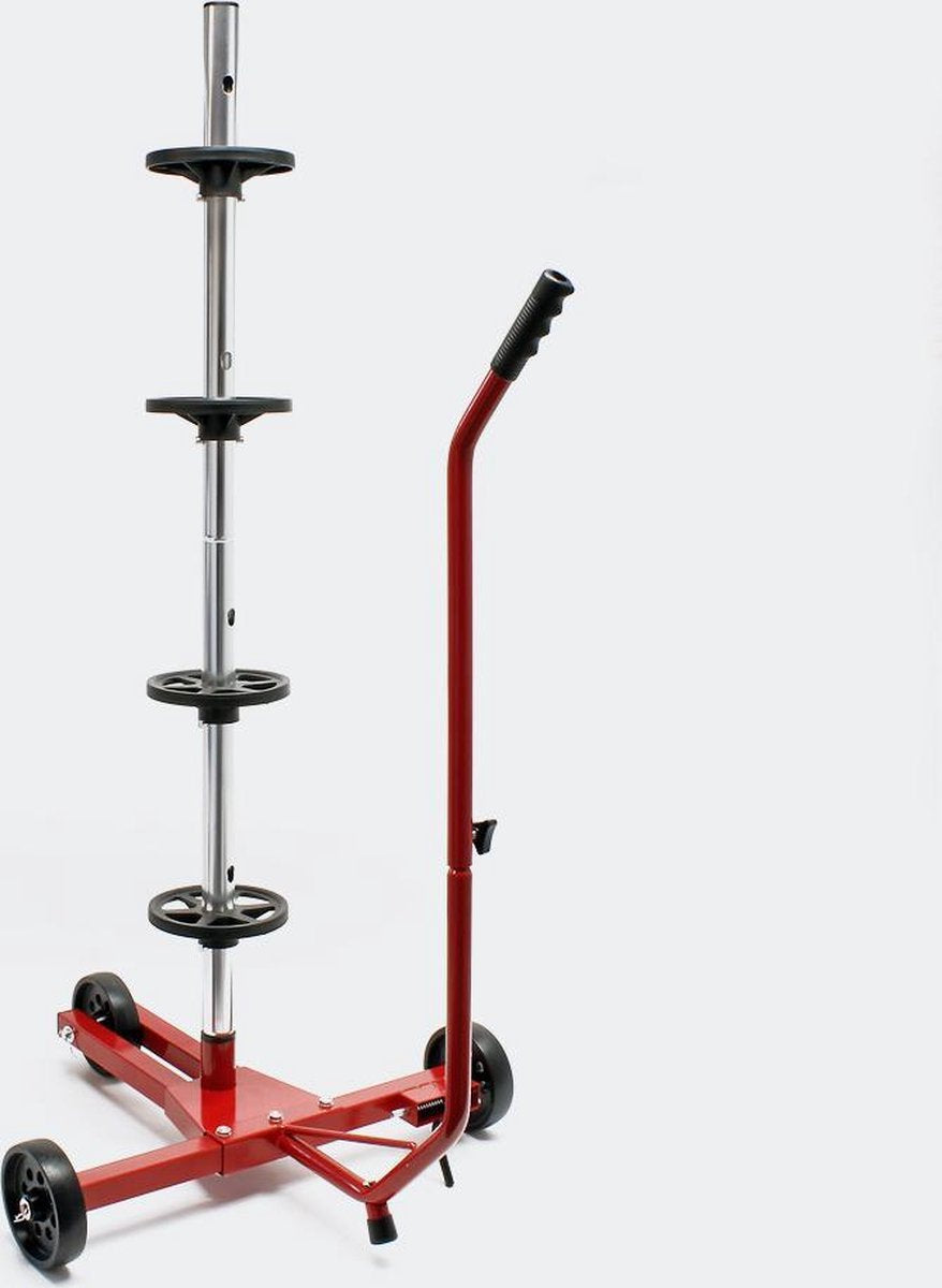 Banden- en velgenrek met trolley