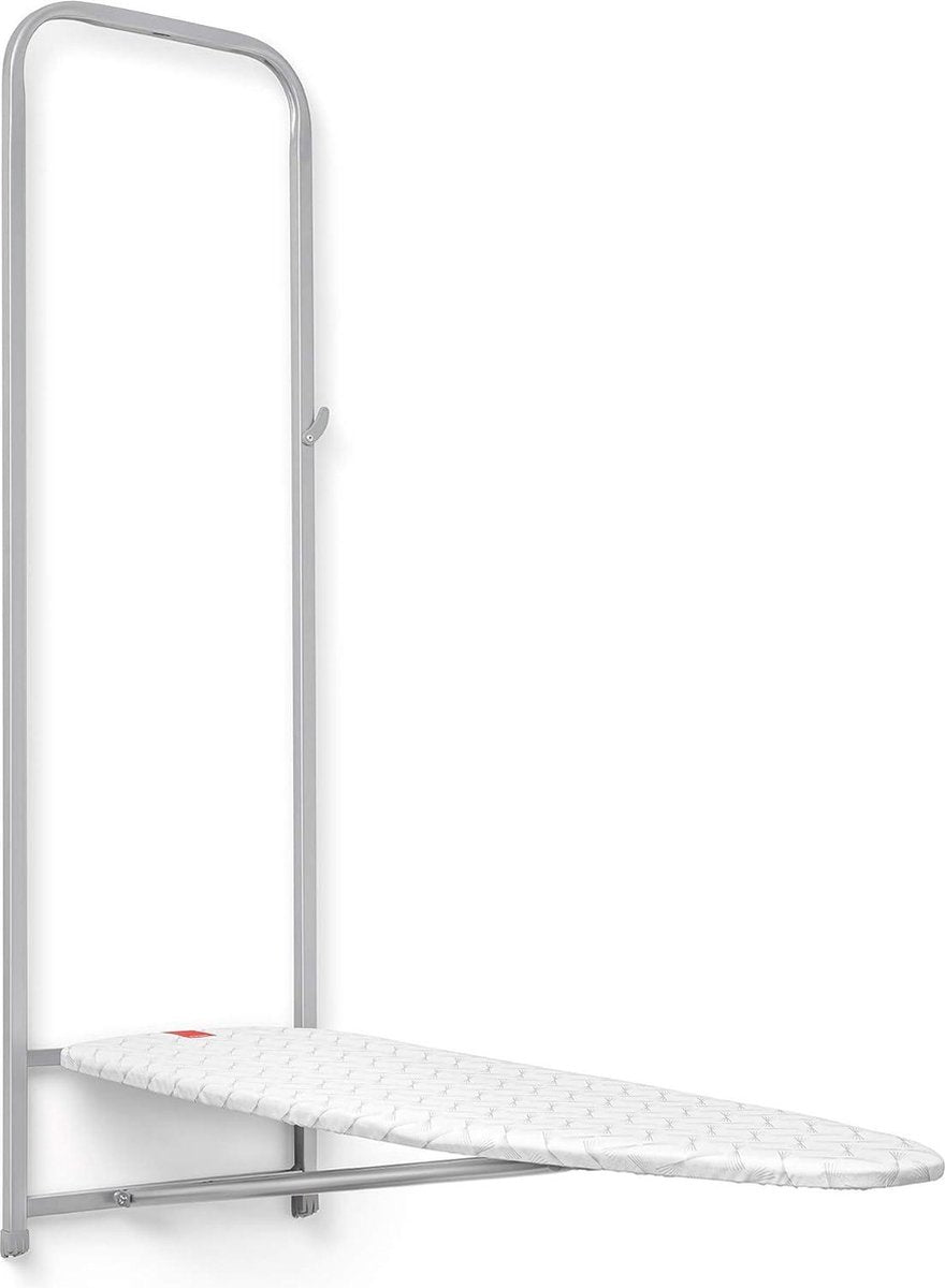 Opbergruimte voor strijkplank van siliconen, grijs 33x110 cm - Muur, deur of kast 5x133x385 cm
