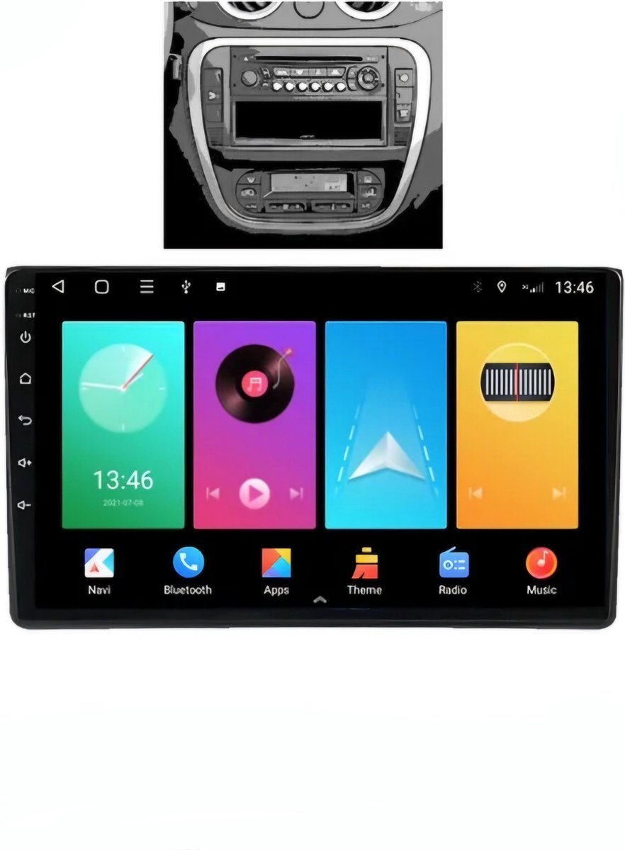 Peugeot Partner 307 & Expert / Citroen Berlingo & Jumpy C2 & C3 / Toyota proece | 2001 - 2018 | 2GB & 32GB | Carplay & Android auto | Autoradio met Navigatie | Radioscherm | 2003 2004 2005 2006 2007 2008 2009 2010 2011 2012 2013 2014 2015 2016 2017