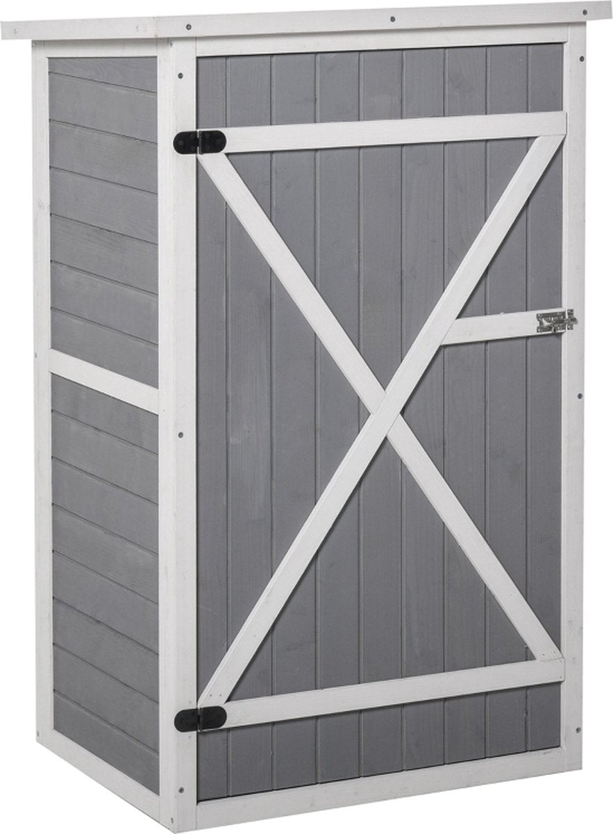 Tuinkast - Tuin opberger - Tuinberging - Tuinschuur - Opbergkast - 75 cm x 56 cm x 115 cm
