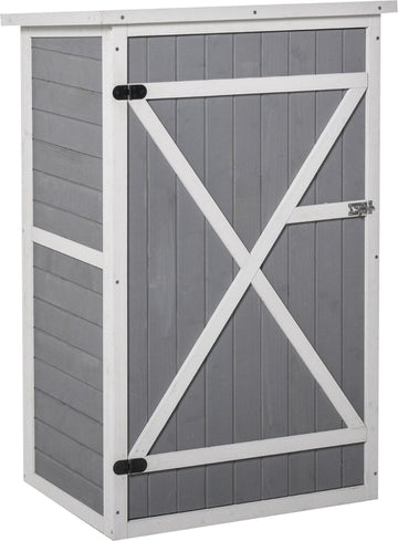 Tuinkast - Tuin opberger - Tuinberging - Tuinschuur - Opbergkast - 75 cm x 56 cm x 115 cm