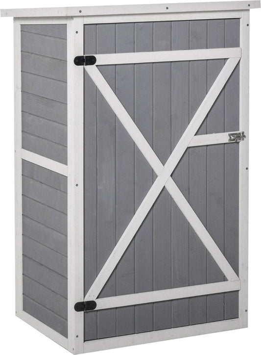 Tuinkast - Tuin opberger - Tuinberging - Tuinschuur - Opbergkast - 75 cm x 56 cm x 115 cm