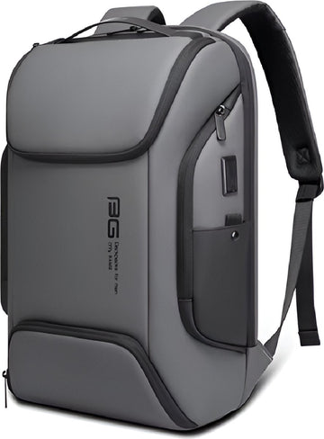 E-Shop4u - Multifunctionele USB Laptoprugzak - Waterdicht - Grote Capaciteit - Grijs - USB Oplaadfunctie