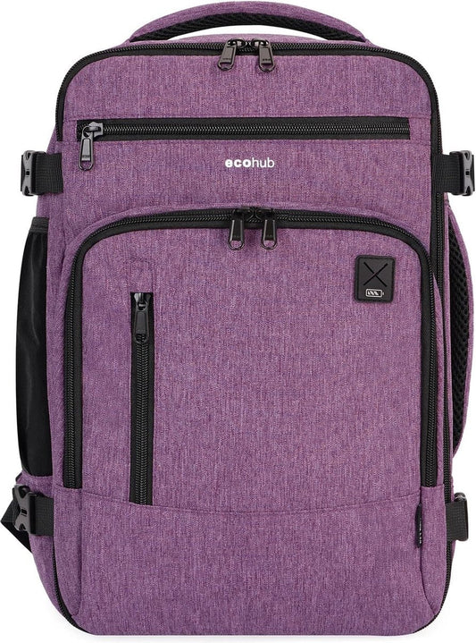 Rugzak 40 x 20 x 25 cm, voor Ryanair vliegtuig, reisrugzak, handbagage, bagage, laptop, dagrugzak, PET-gerecyclede, milieuvriendelijke rugzak, waterdicht, onder de zitting, 20 liter, voor