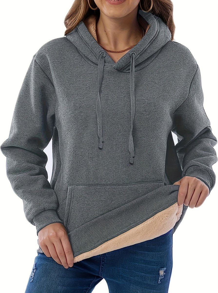 Hoodie Deken - Warme Trui Dames - Truien Dames - Fleece Trui - Winter - Wollen Trui Dames - Deken Met Mouwen - Hoodie Blanket - Zwart - Maat L