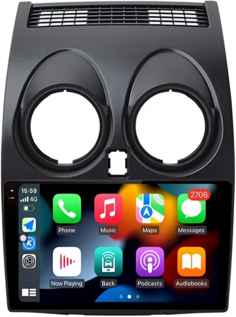 Nissan Qashqai | 2006 - 2013 | Carplay & Android auto | 4GB & 64GB | Autoradio met navigatie | Radioscherm | 2006 2007 2008 2009 2010 2011 2012 2013 | J10