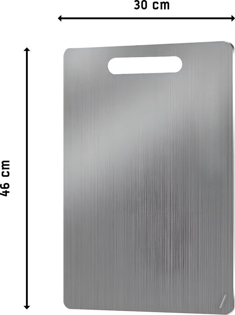 RVS Snijplank - 30 x 46 cm - RVS Snijplank - Grijs