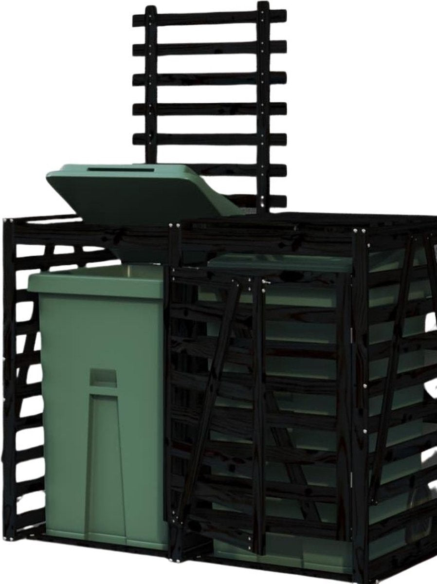 Kliko Ombouw – Containerberging – Enkele Containerkast – Containerombouw - Container Ombouw – Donkerbruin