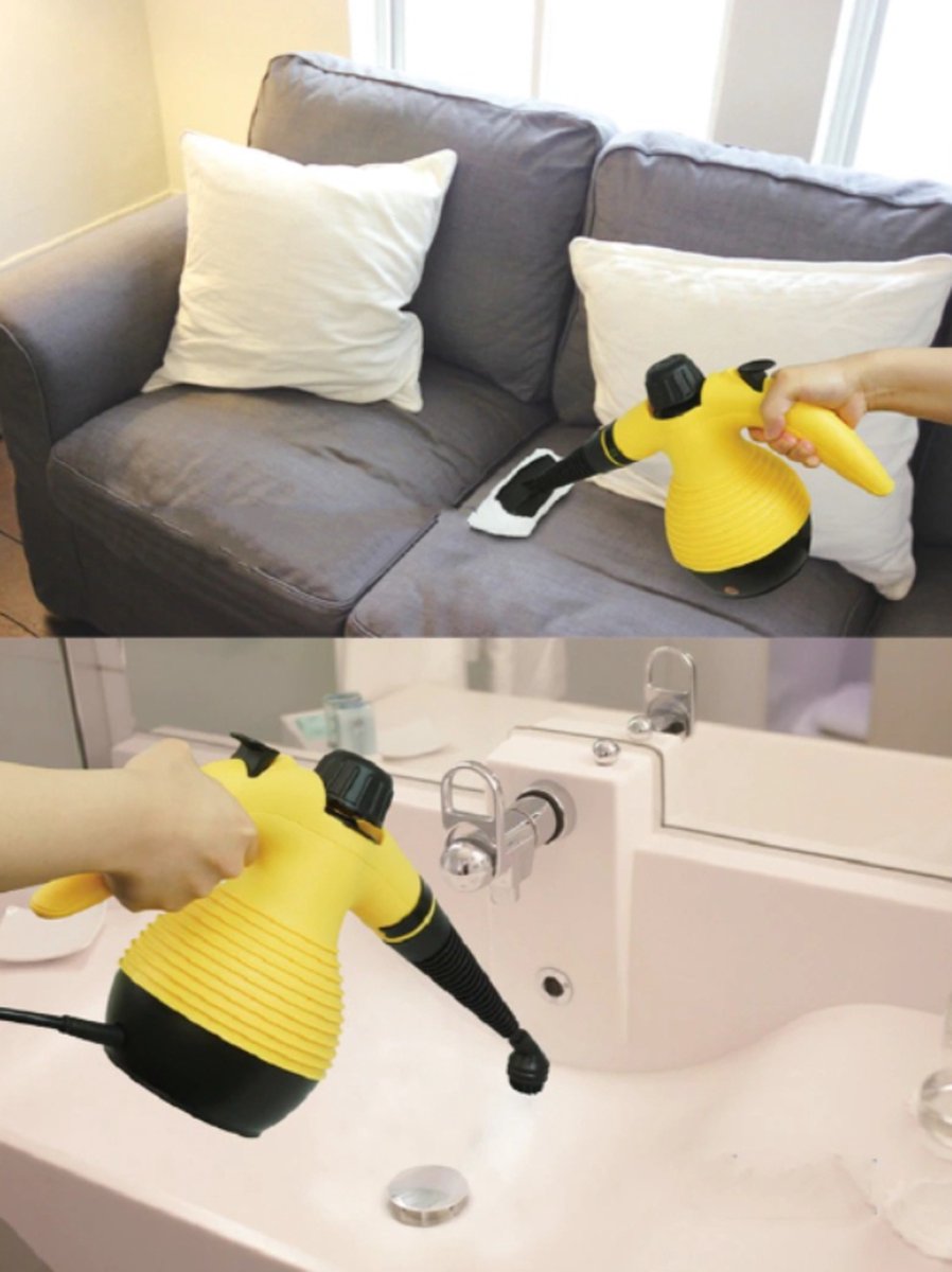 Steam cleaner - Stain remover - Cleaning machine - Carpet cleaner - Stains - Furniture - 8-piece - Cleaning - Windows