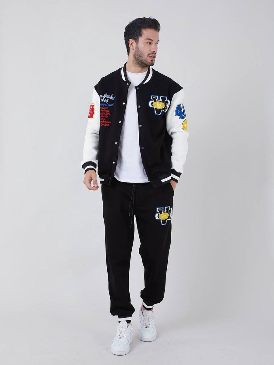 Varsity set - Heren trainingspak | Jas + Broek Fashion Casual Trainingspak Heren Kleding - L