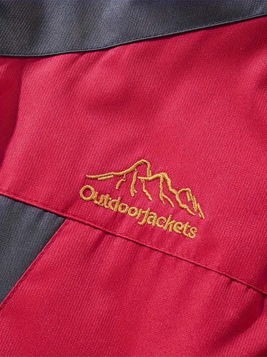 Men's Winter Warm Fleece-lined Jacket, Thickened Sports Outdoor Hooded Jacket, Windproof Outerwear