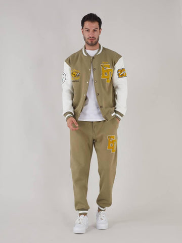 Varsity set - Mannen Trainingspak Mannen track suit | Jasje + Broek Fashion Casual Trainingspak Heren Kleding- S