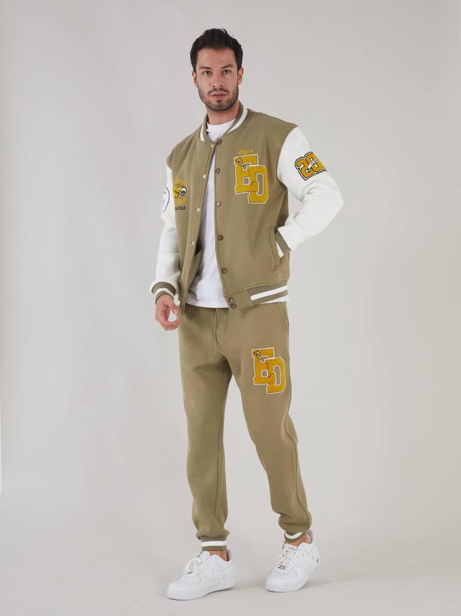 Varsity set - Mannen trainingspak Heren trainingspak | Jas + Broek Modieus Casual Trainingspak Heren Kleding - S