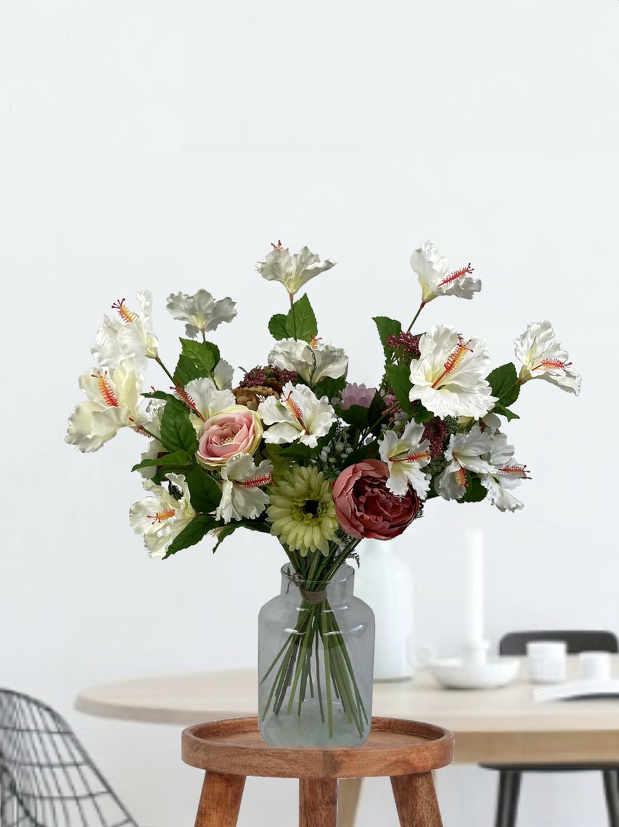 Silken Bouquet – 65-70 cm high – 20 stems – DIY bouquet – DIY – all artificial flowers delivered separately – Spring – multi-colored – Vase not included – Picked bouquet – Field bouquet – Artificial flowers